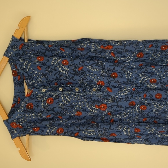 Ann Taylor LOFT blue sleeveless dress size M - Picture 2 of 5